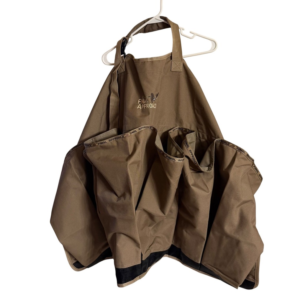 Final Approach Duck Hunting Wearable Game Bag Tan Canvas Bird Vest Apron